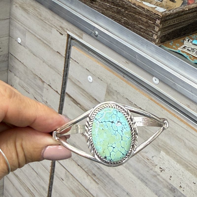 Light Turquoise Stone Cuff Bracelet