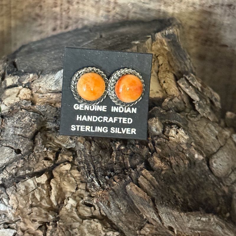 Spiny Oyster Rope Post Earrings