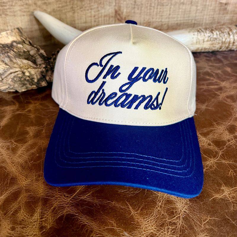 In Your Dreams Embroidered Hat - Navy