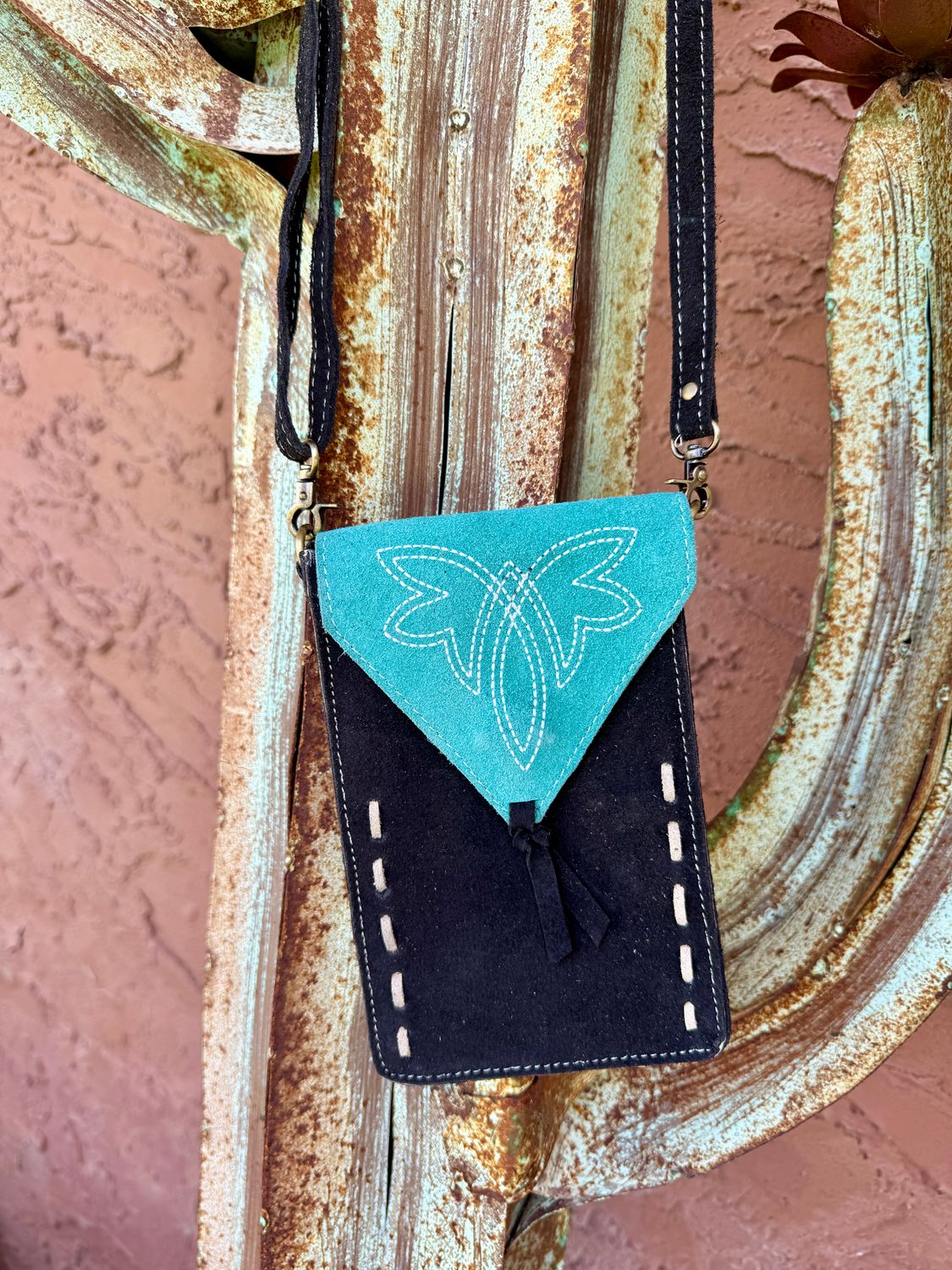 Small Suede Western Crossbody