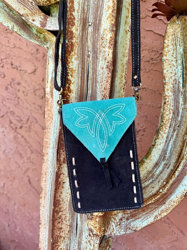 Small Suede Western Crossbody