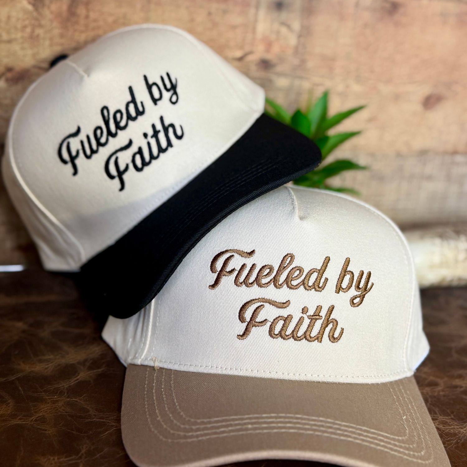 Fueled By Faith Embroidered Trucker Hats