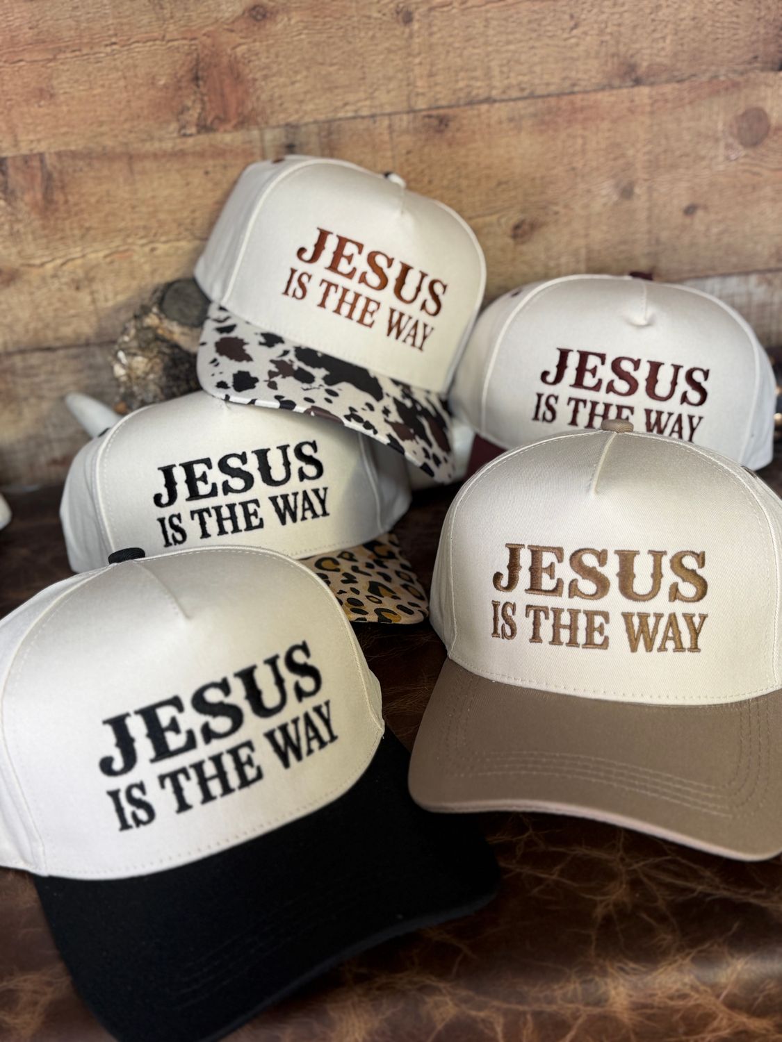 Jesus Is The Way Embroidered Hat