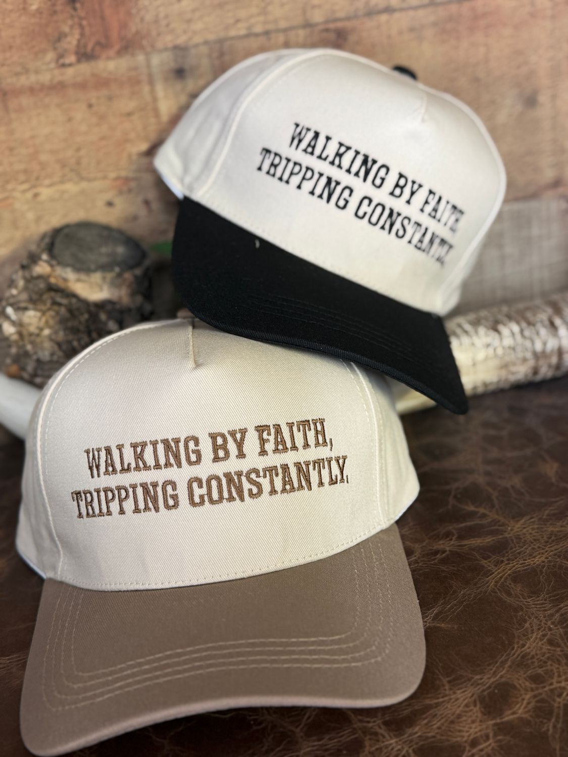 Walking By Faith Embroidered Trucker Hat