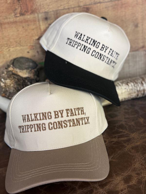 Walking By Faith Embroidered Trucker Hat
