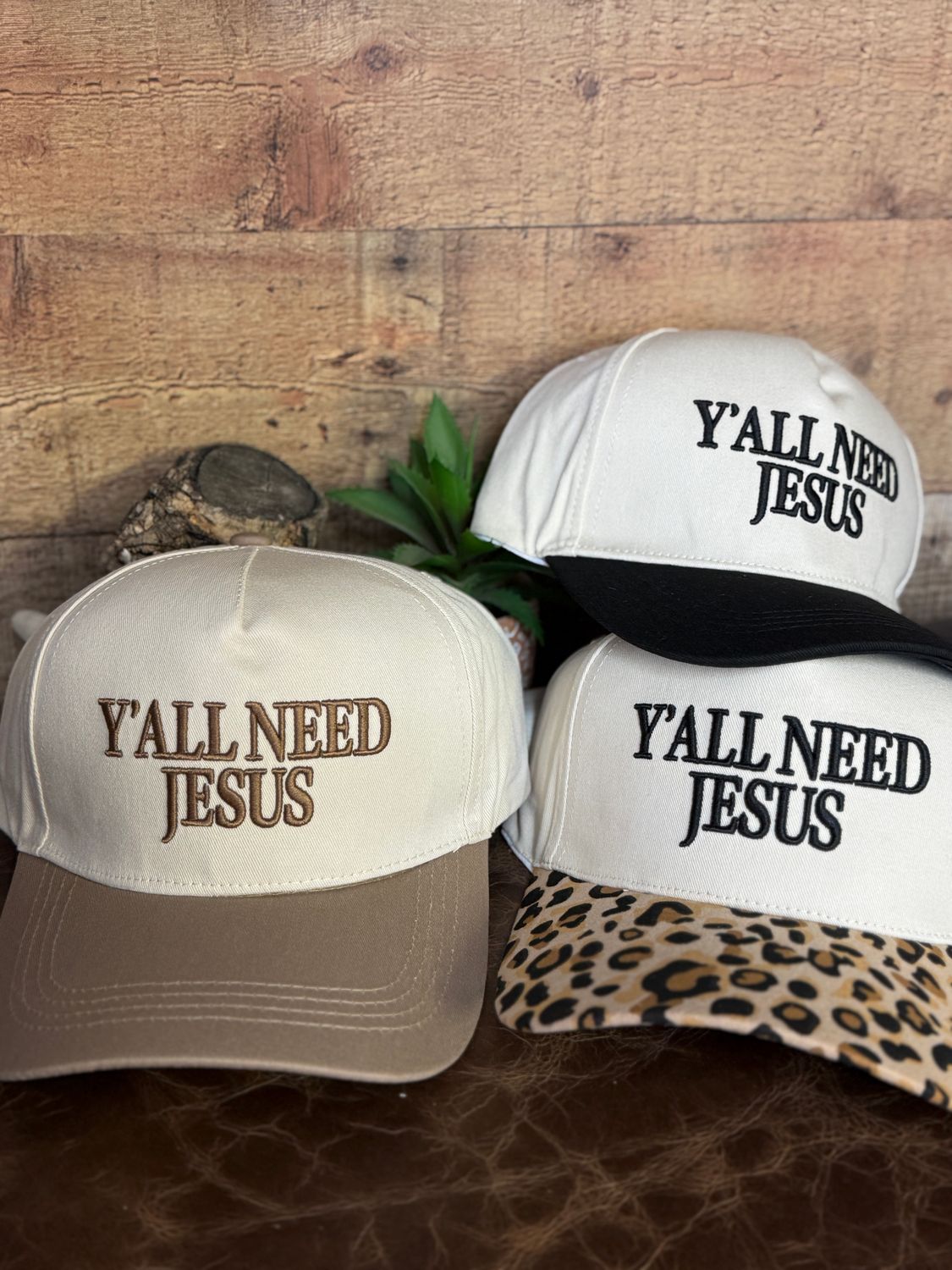 Y'All Need Jesus Embroidered Trucker Hat