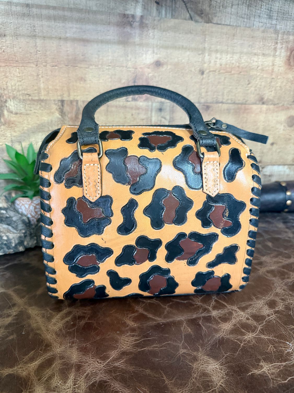 Small Leopard Speedy Bag