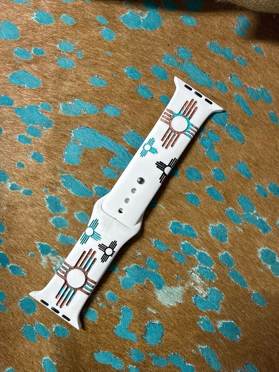 42-45 White Copper TQ Black Zia Band