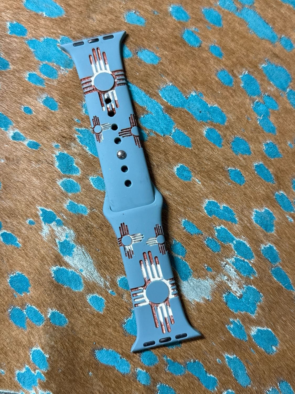 38-41 Teal Band Copper White Zia Band