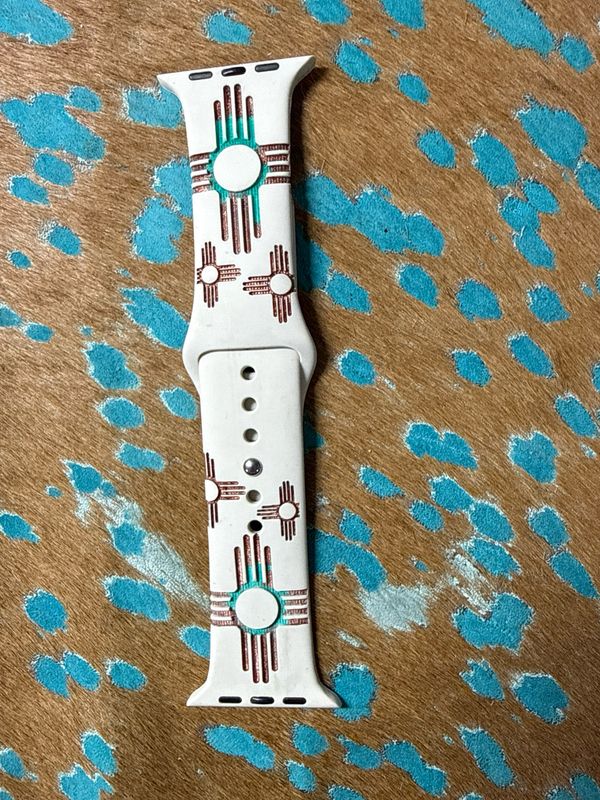 42-45 Bone Band Teal Copper Zias