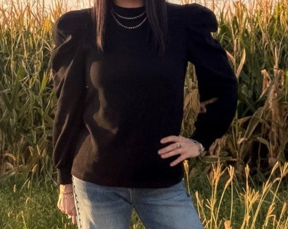 Ranch Road Top in Black - Medium