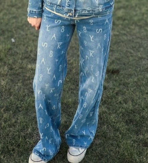 Ranch Branded Denim Jeans 7/8