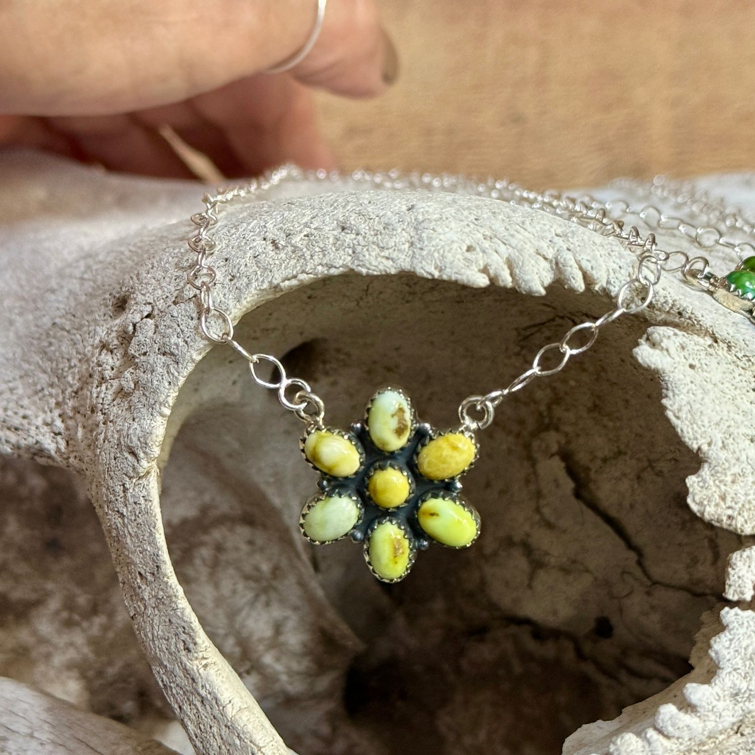 Palomino Cluster Necklace