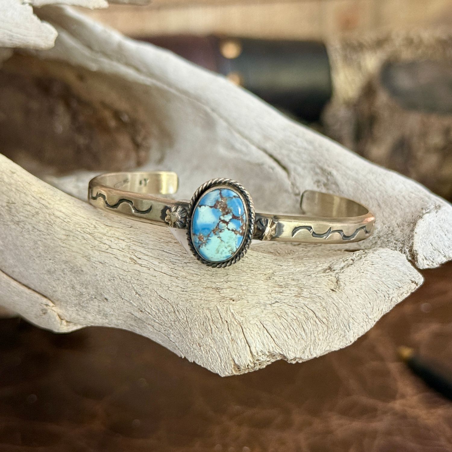 Golden Hills Navajo Cuff Bracelet