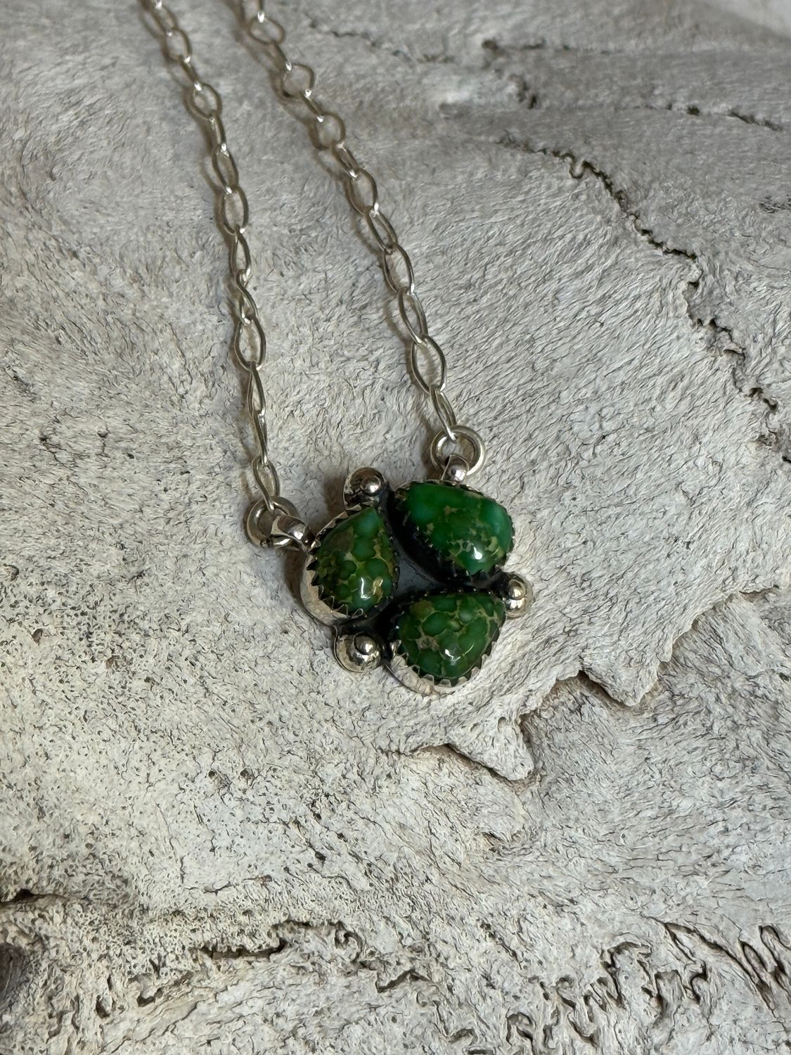 Sonoran Gold Triple Stone Necklace