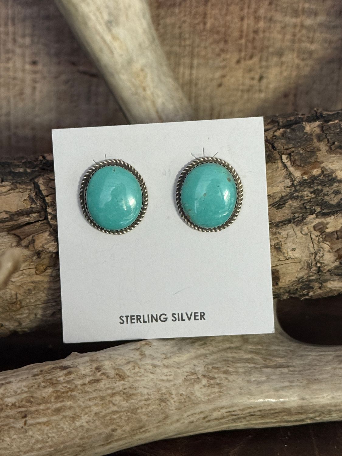 Turquoise Navajo Post Earrings