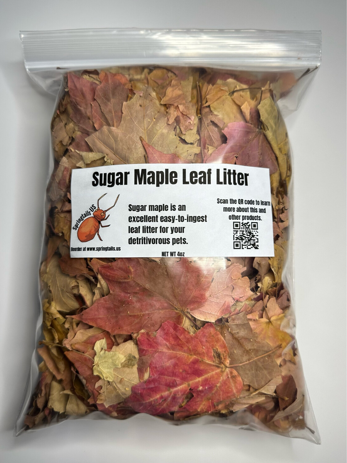 1 Stuffed Gallon (4oz wt) Sugar Maple Leaf Litter