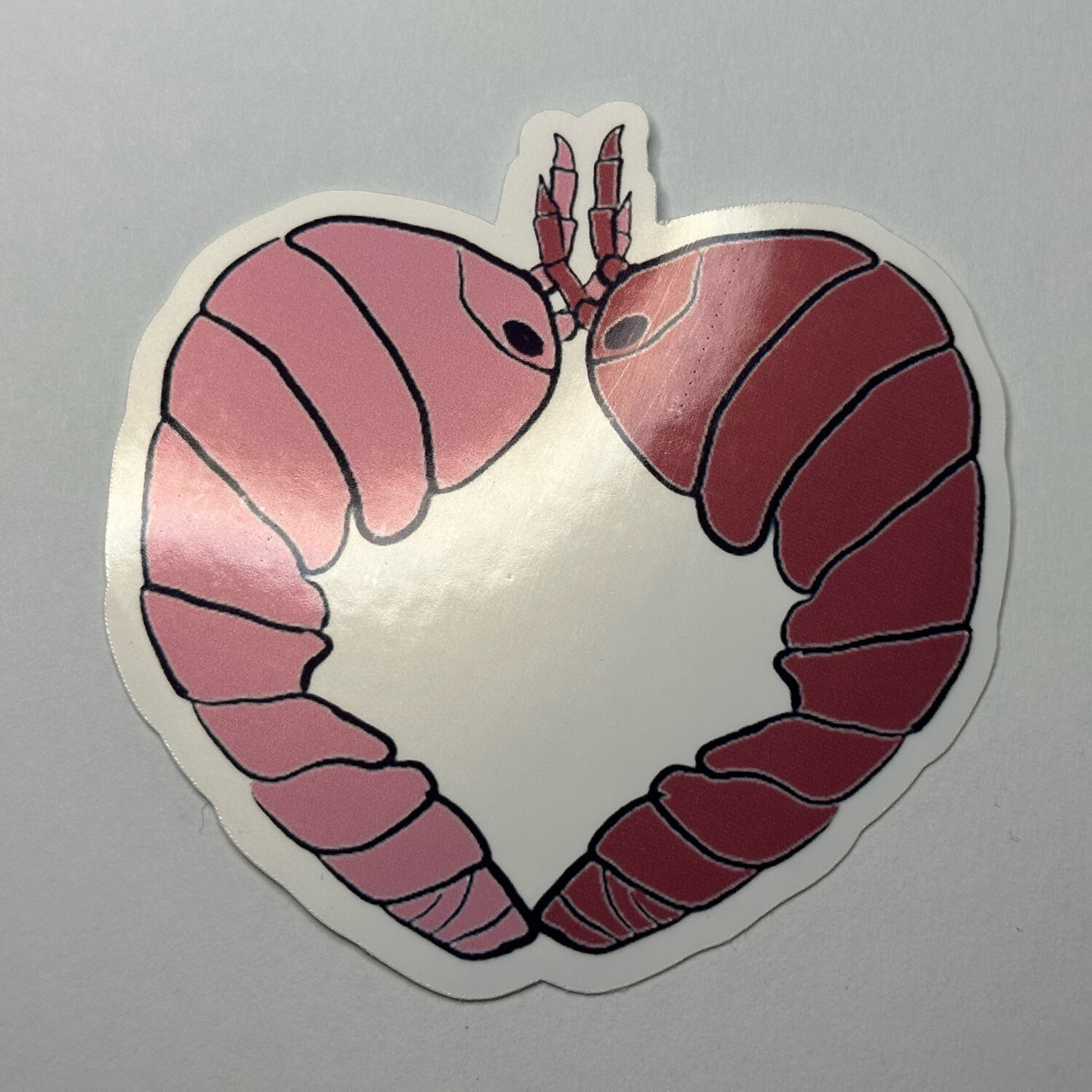 Isopod Heart Sticker