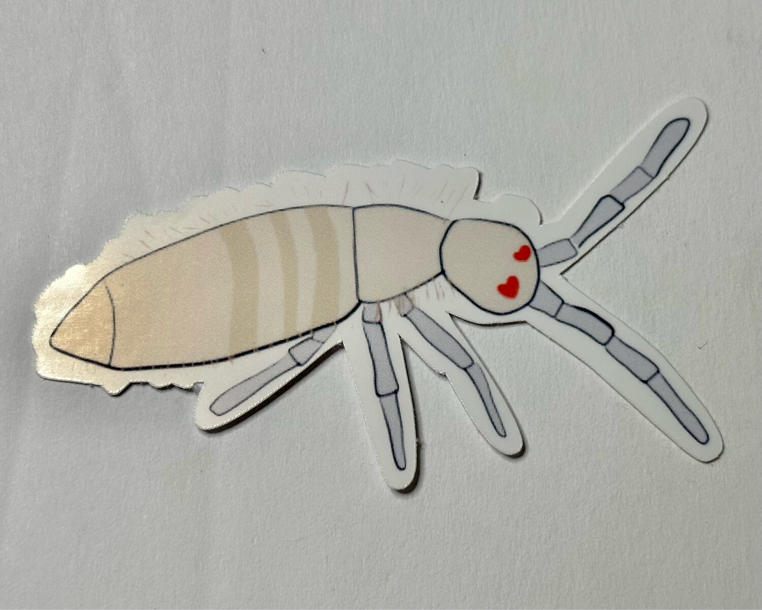 Heart Eyed Springtail Sticker