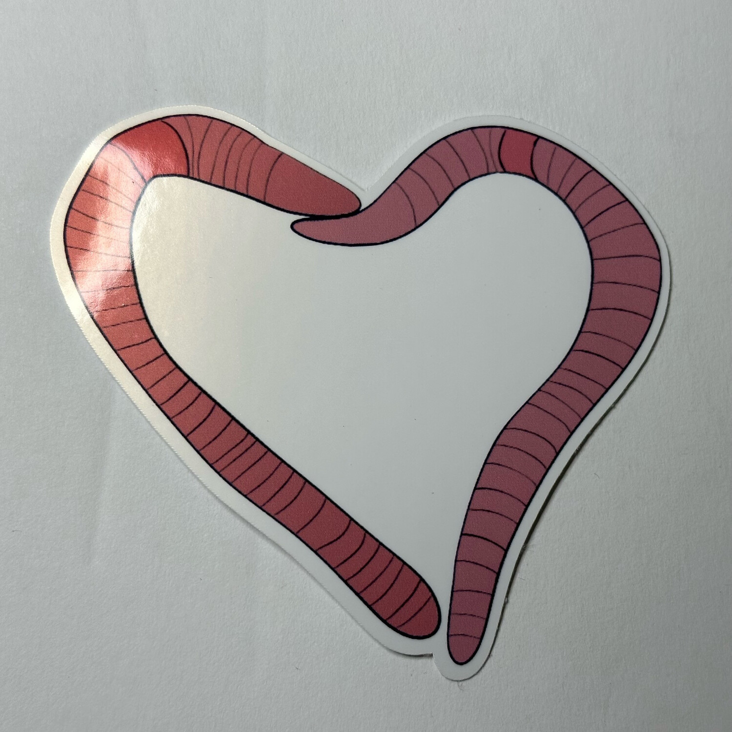Worm Heart Sticker