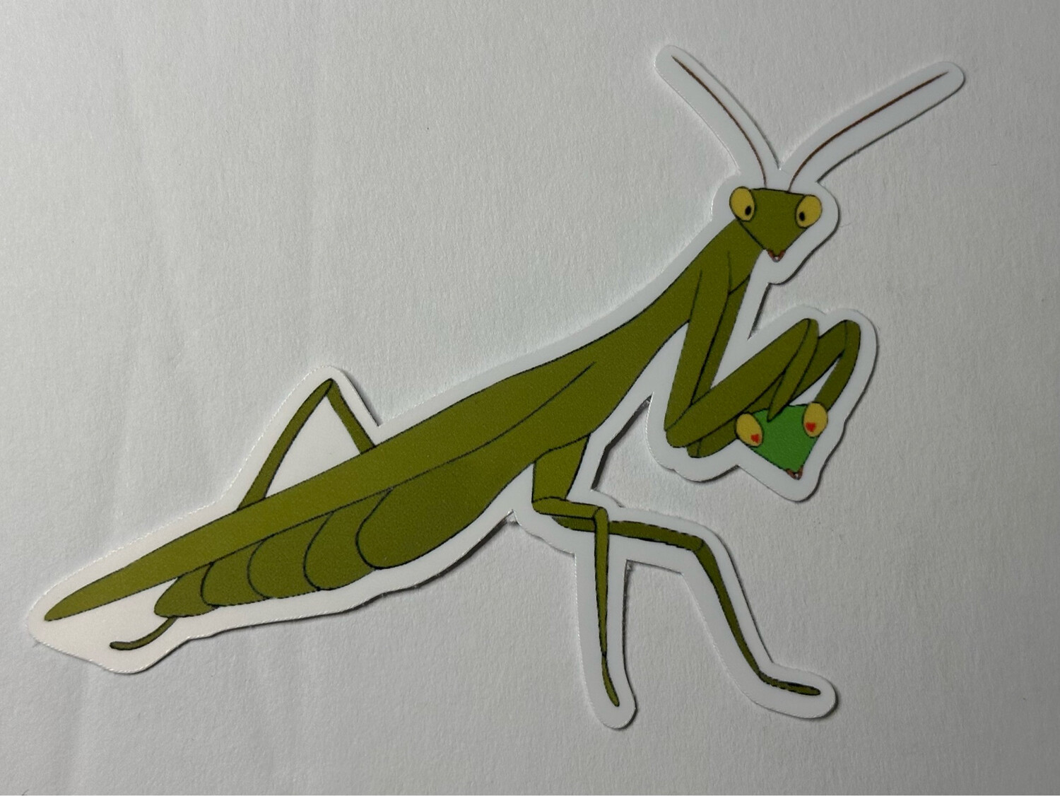 Headless Heart Eyed Husband Mantis Sticker