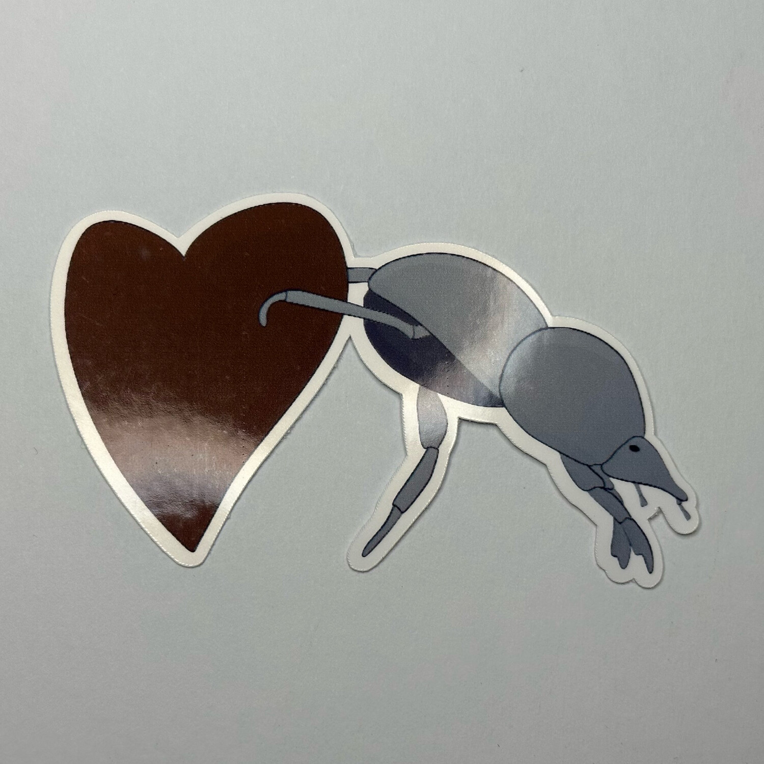 Dung Beetle Heart Dung Ball Sticker