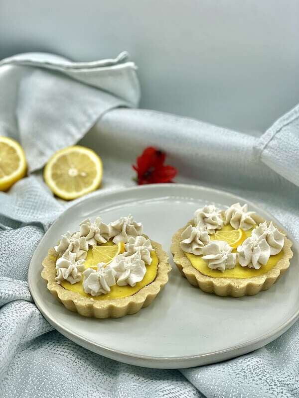 Lemon Panna Cotta Tart