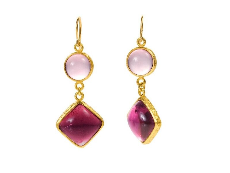 Pink Tourmaline And Rose Quartz