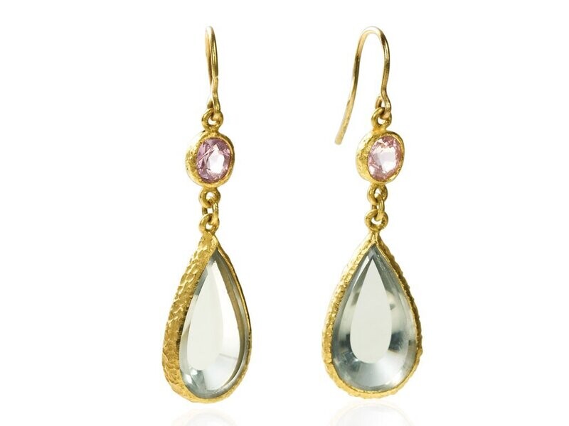Green Amethyst and Kunzite