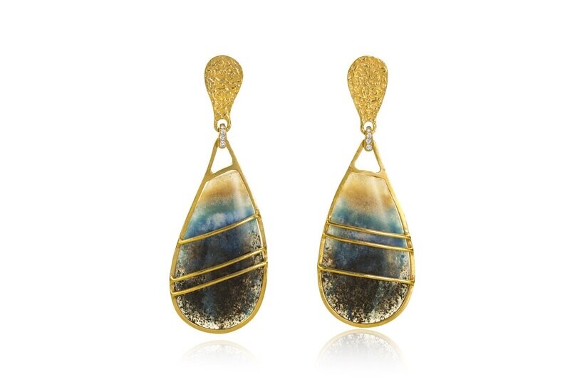 Paraiba Quartz Teardrops