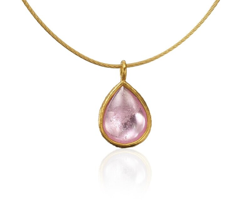 Pink Tourmaline Drop