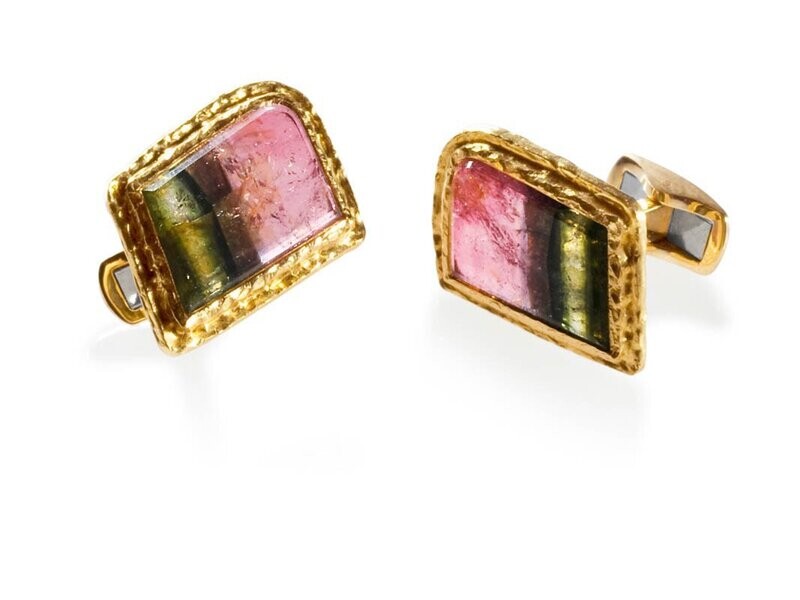Polychrome Tourmaline Trapezoid