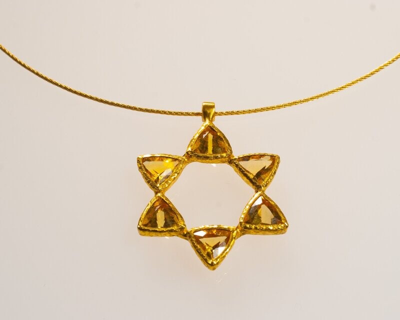Citrine Star of David