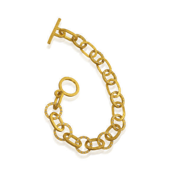 Oval and Round Links and diamonds