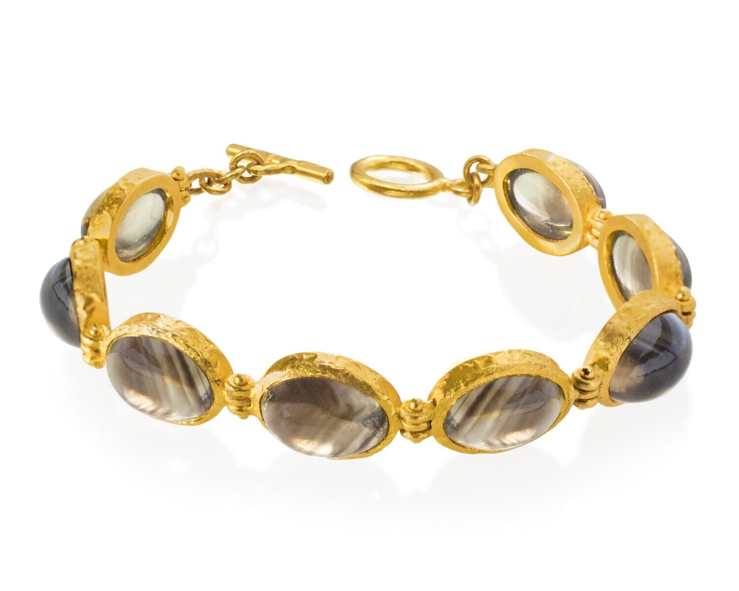 Cognac Quartz Hinged Bracelet