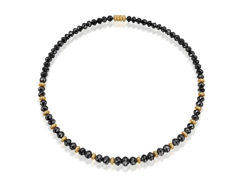 Black Diamond Beads and Gold and Diamond Beads