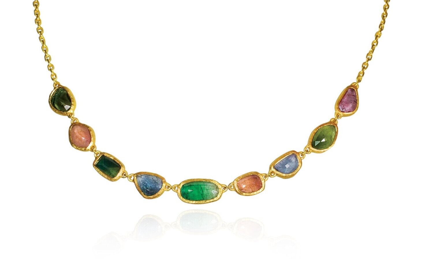 Rose Cut Multicolor Tourmalines
