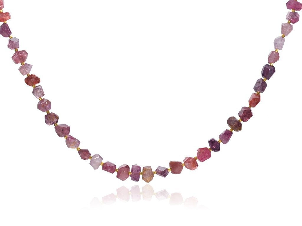 Spinel Beads and Gold