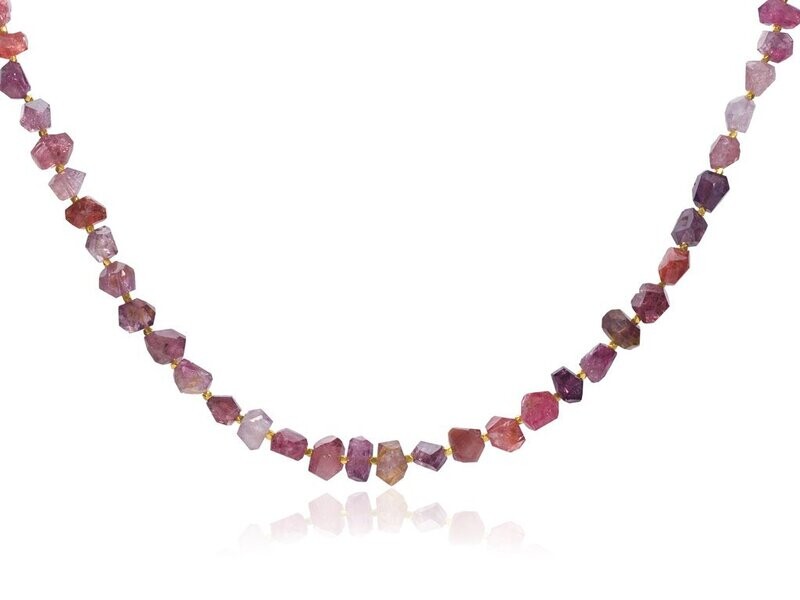 Spinel Beads and Gold