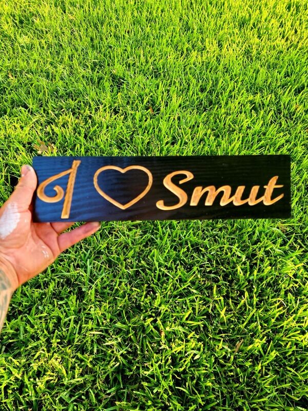 Smut Bookshelf Sign