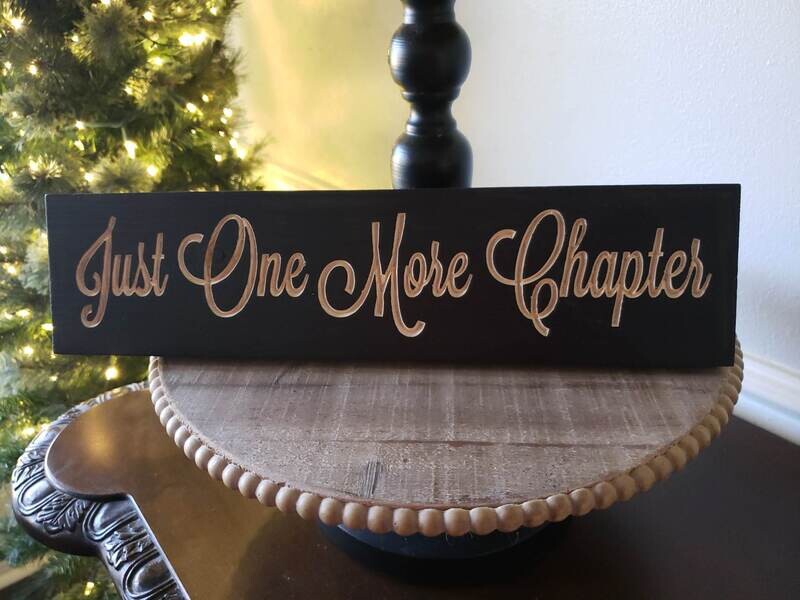 1 More Bookshelf Sign