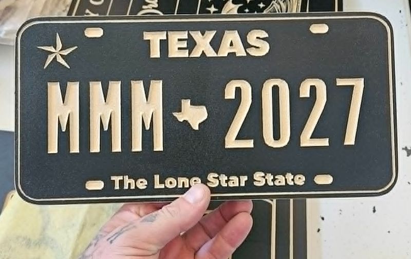 MMM27 License plate