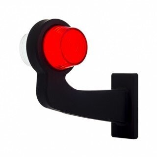 BREEDTELAMP HAAKS LINKS LED WIT / ROOD