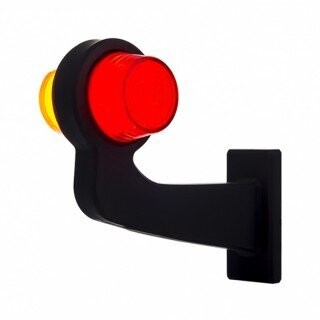BREEDTELAMP HAAKS LINKS LED ORANJE / ROOD