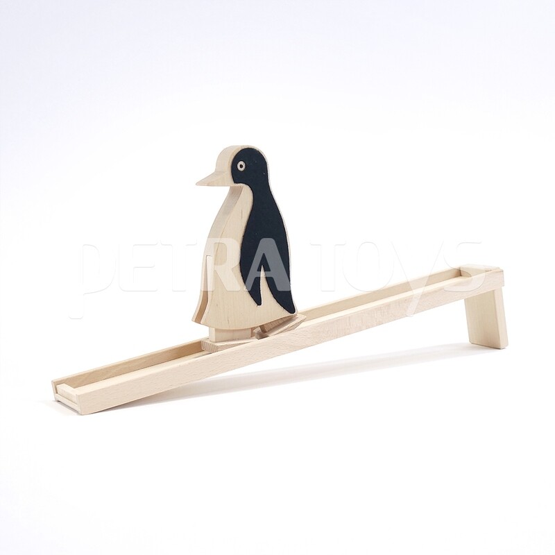 Penguin Wooden Ramp Walker - Natural