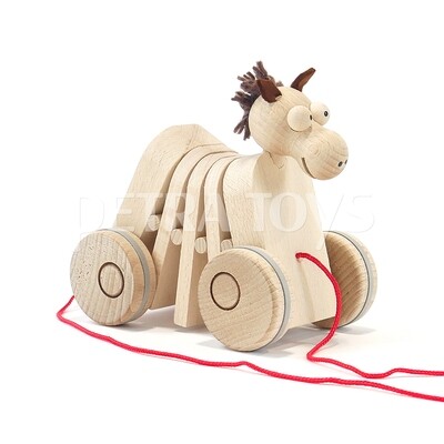 Rocking Horse Pull-Along Toy - Natural