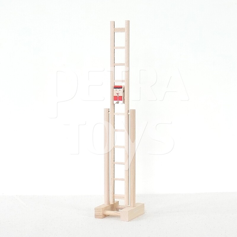 Clown on Rotary Ladder - Red