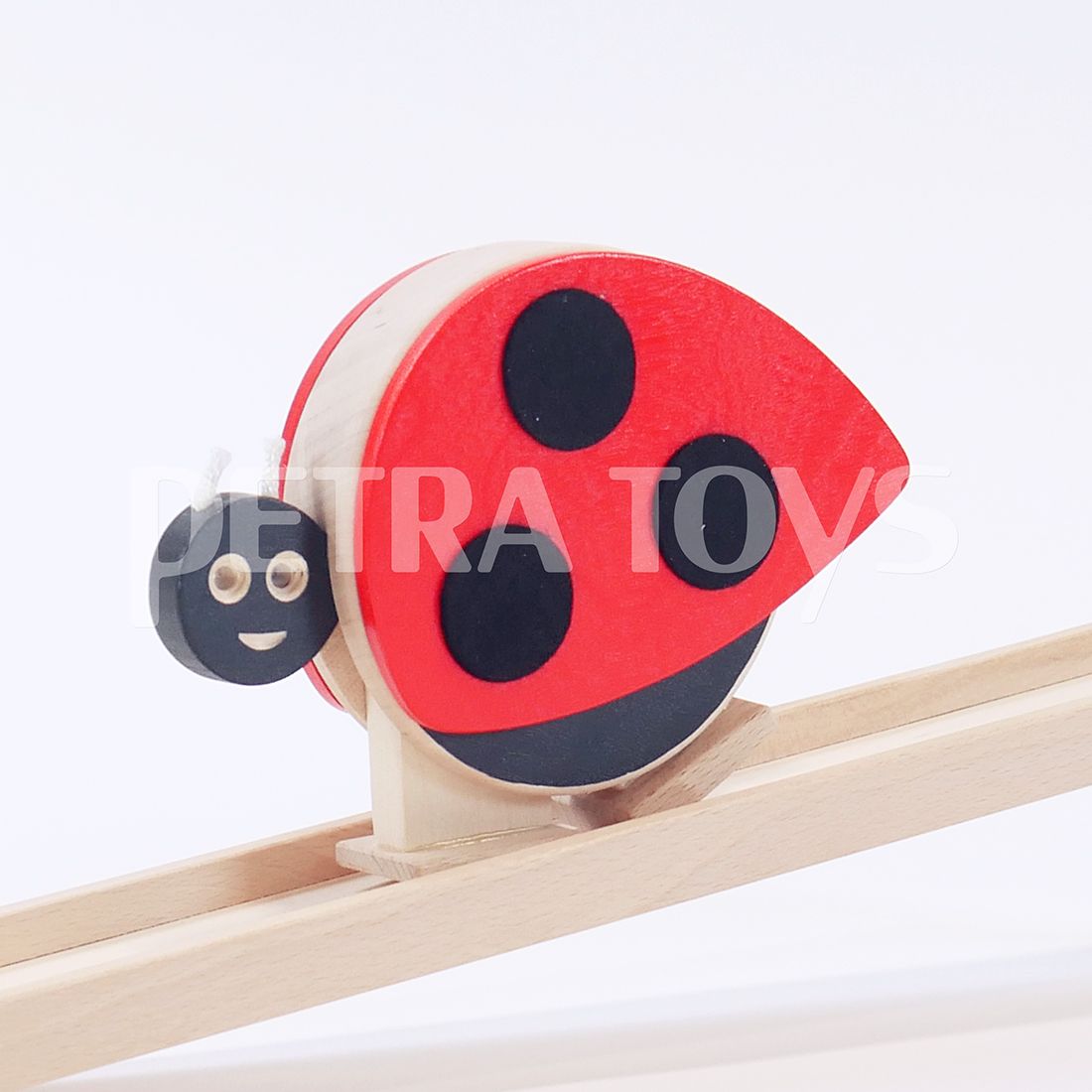 Lady Bug Wooden Ramp Walker