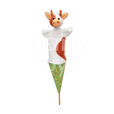 Peek-a-Boo Cow Cone Puppet