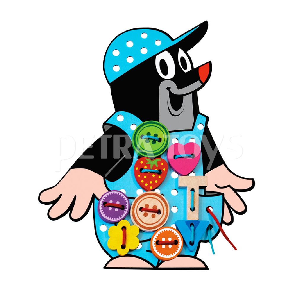 Krtek the Mole Wooden Lacing Puzzle